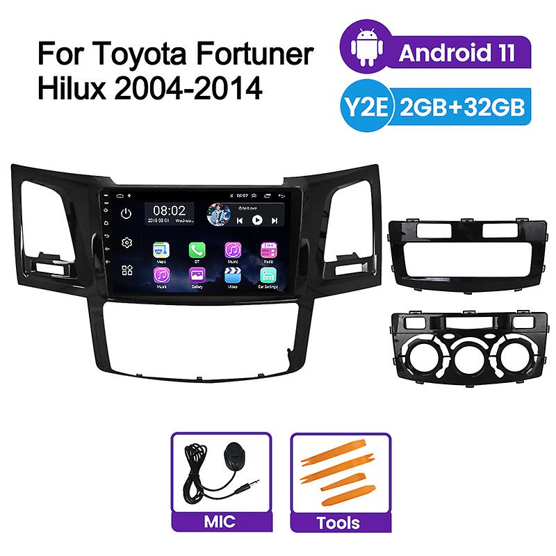 Radioblende & Einbaurahmen Für Toyota Fortuner/Hilux Vigo (2005-2015) – 9 Zoll, 2-DIN, ABS-Kunststoff